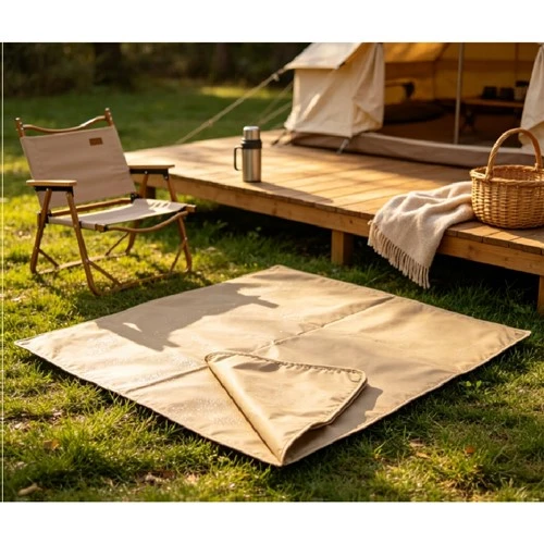 Tapis de camping pliant compact et résistant à l'humidité